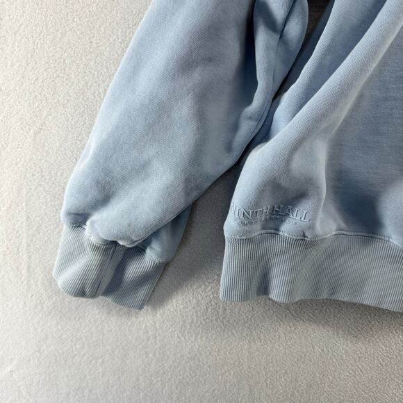 Ninth Hall Fundamentals Sweatshirt Men's XL Blue Boxy Faded Distressed Logo - Picture 14 of 16